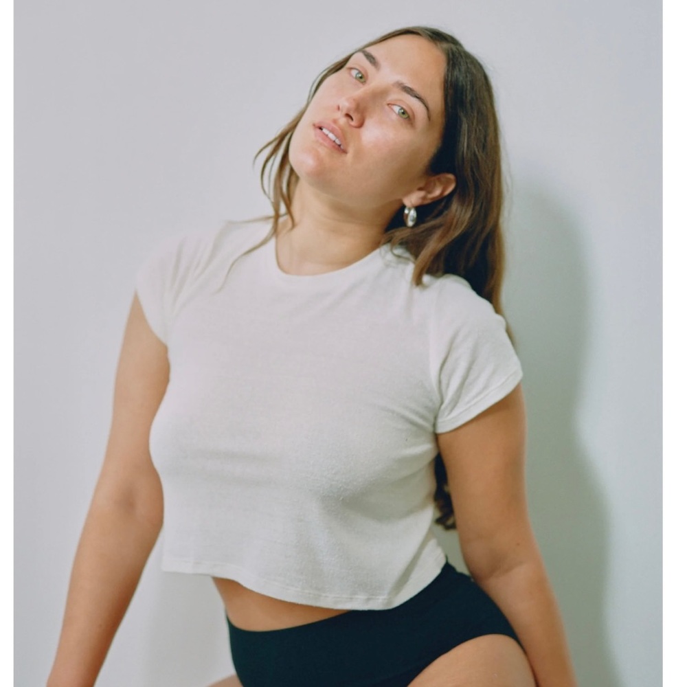 Ozma Lou Tee in Natural, size S.